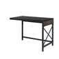 Desk Return 42" with Expanded Workspace, Brown finish