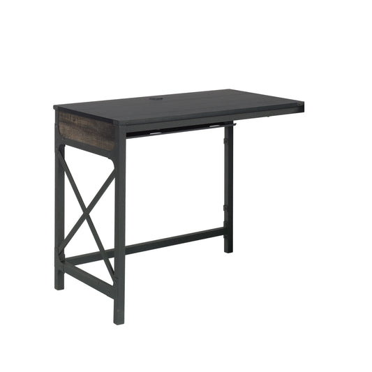 Desk Return 36" with Expanded Workspace, Brown finish
