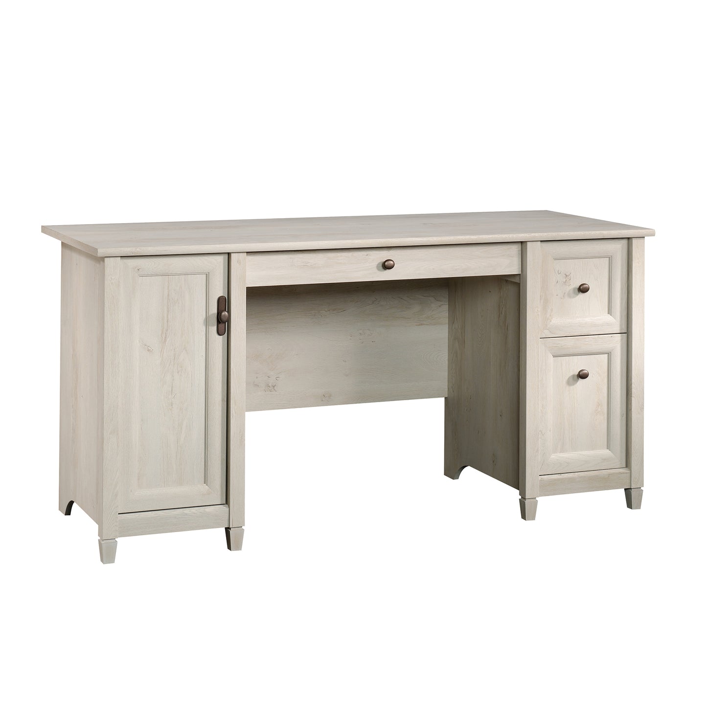 Coastal Computer Desk with Slide-Out Keyboard Tray, Gray finish
