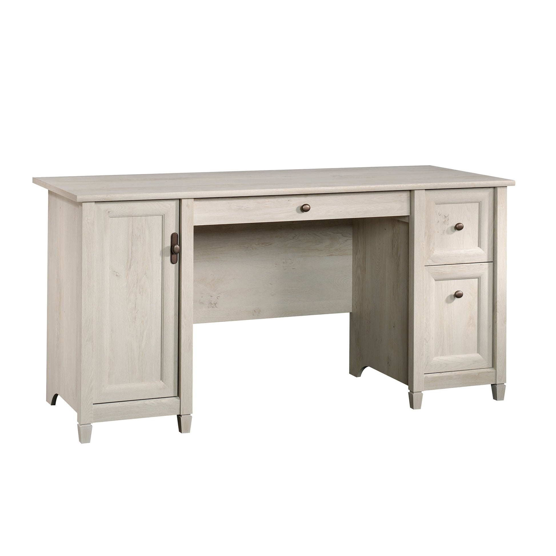 Coastal Computer Desk with Slide-Out Keyboard Tray, Gray finish