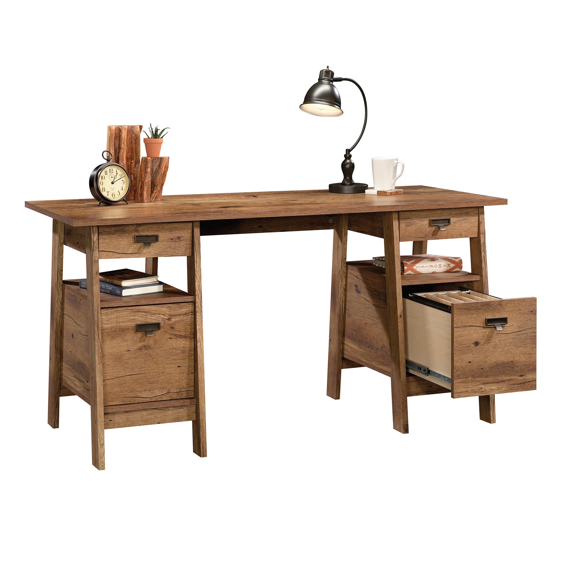 Executive Desk, Brown finish