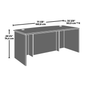 Large L-Shaped Brown Executive Desk - Office Workspace