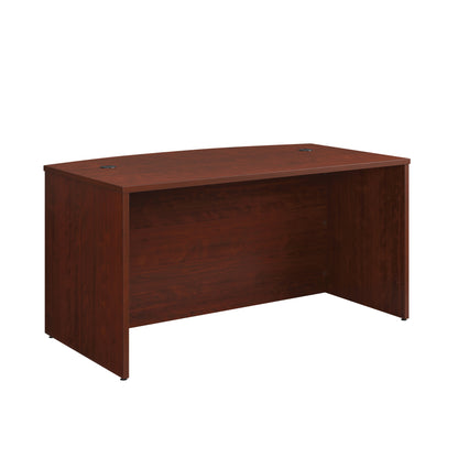Bowfront Executive Desk 60", Red finish