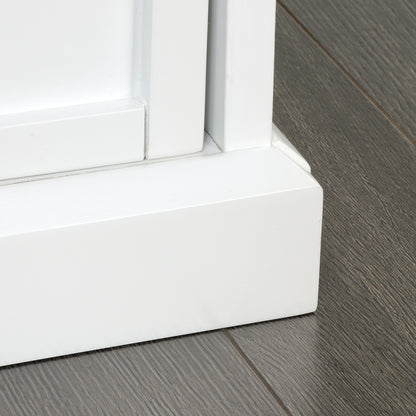 White Computer Desk with Storage - 65.98" Rectangular
