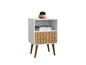 Nightstand in Natural and White