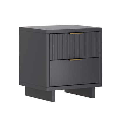 Nightstand in Charcoal Gray