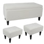 47'' Tufted Storage Ottoman Bench, Velvet End of Bed Bench with Nail Accent and Solid Wood Legs, for Living Room, Bedroom, Entryway, Taupe