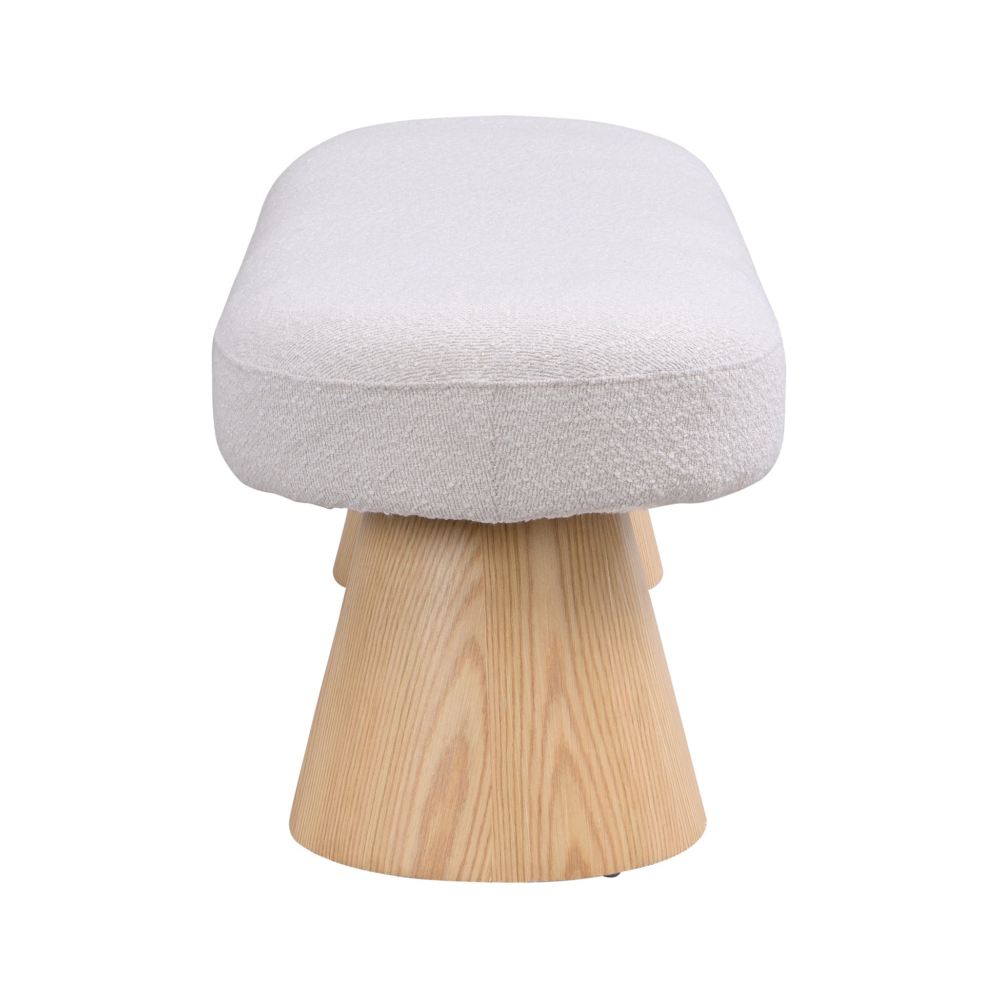 Beige Fabric Bench - Entryway, Bedroom, Living Room
