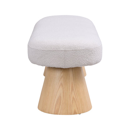 Beige Fabric Bench - Entryway, Bedroom, Living Room