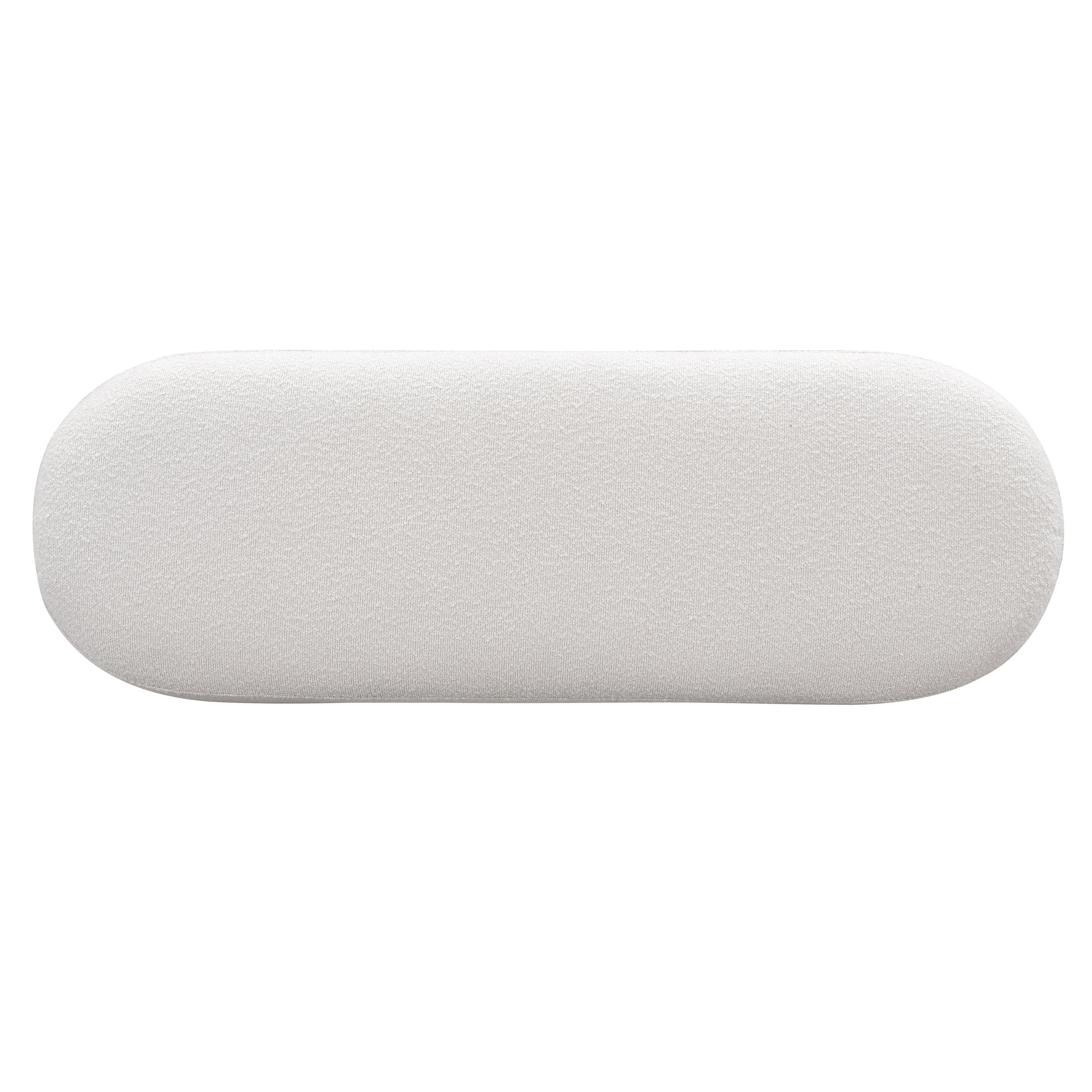 Beige Fabric Bench - Entryway, Bedroom, Living Room