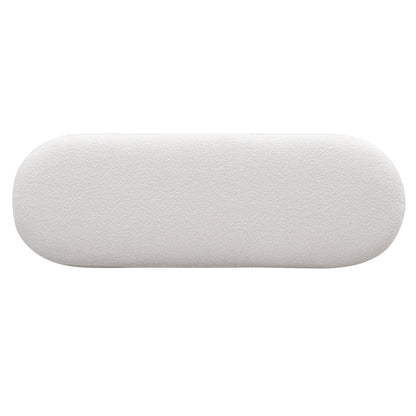 Beige Fabric Bench - Entryway, Bedroom, Living Room