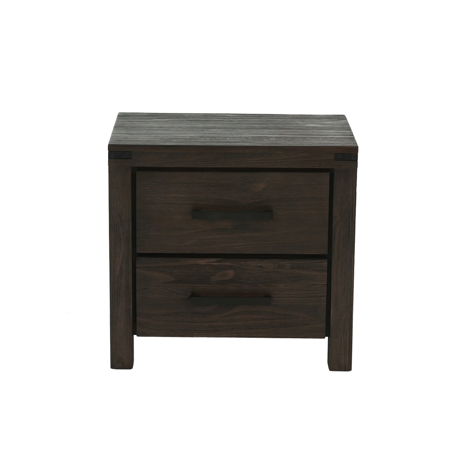 2 Drawers Nightstand In Espresso