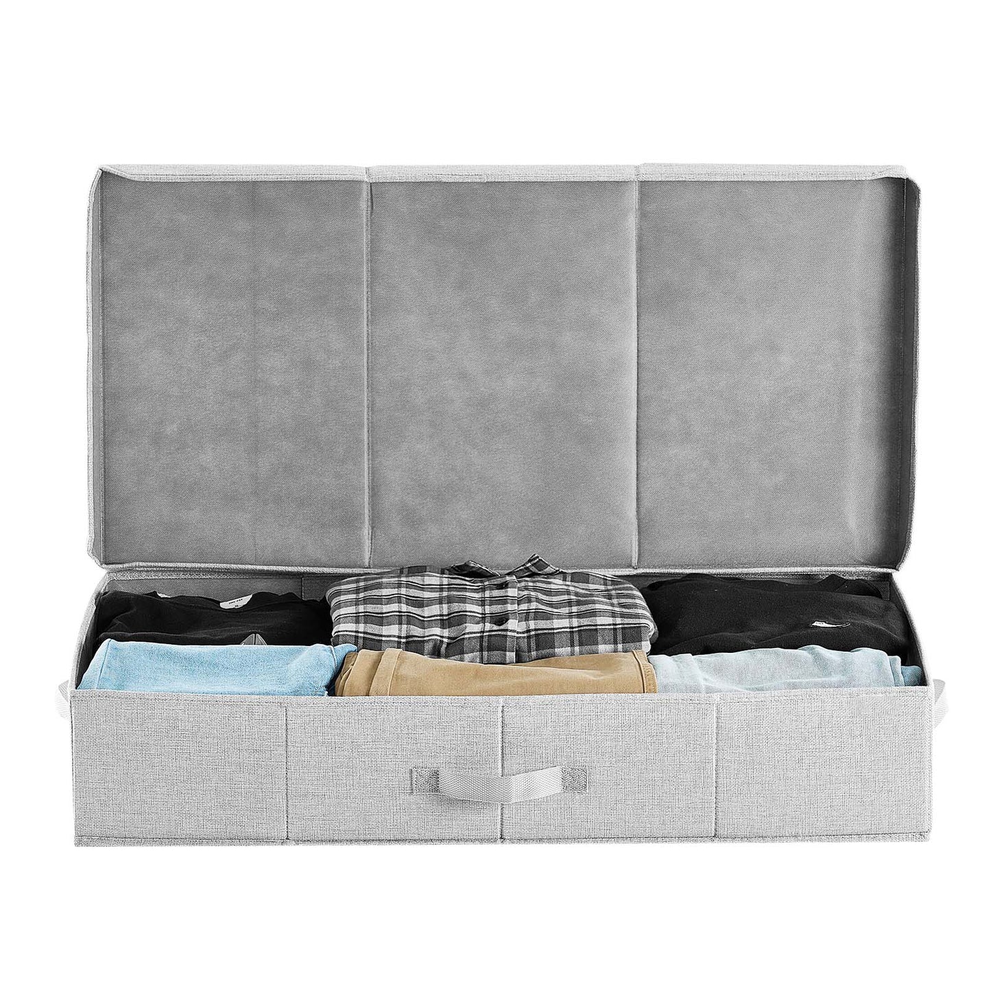 Under Bed Storage 48L Foldable Underbed Box for Household Organization 2 Pack