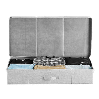 Under Bed Storage 48L Foldable Underbed Box for Household Organization 2 Pack