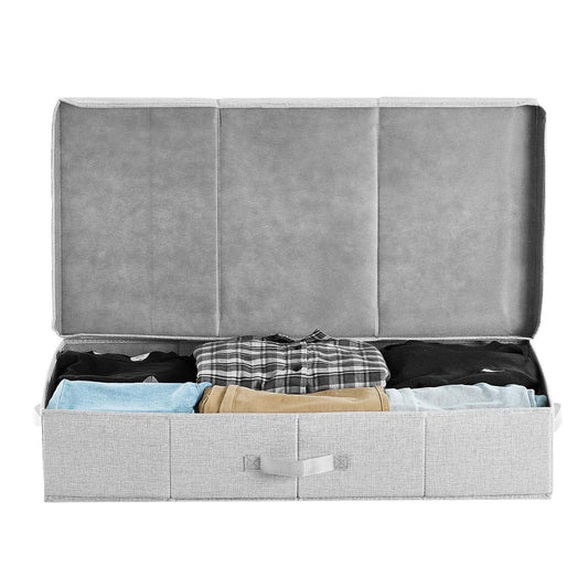 Under Bed Storage 48L Foldable Underbed Box for Household Organization 2 Pack
