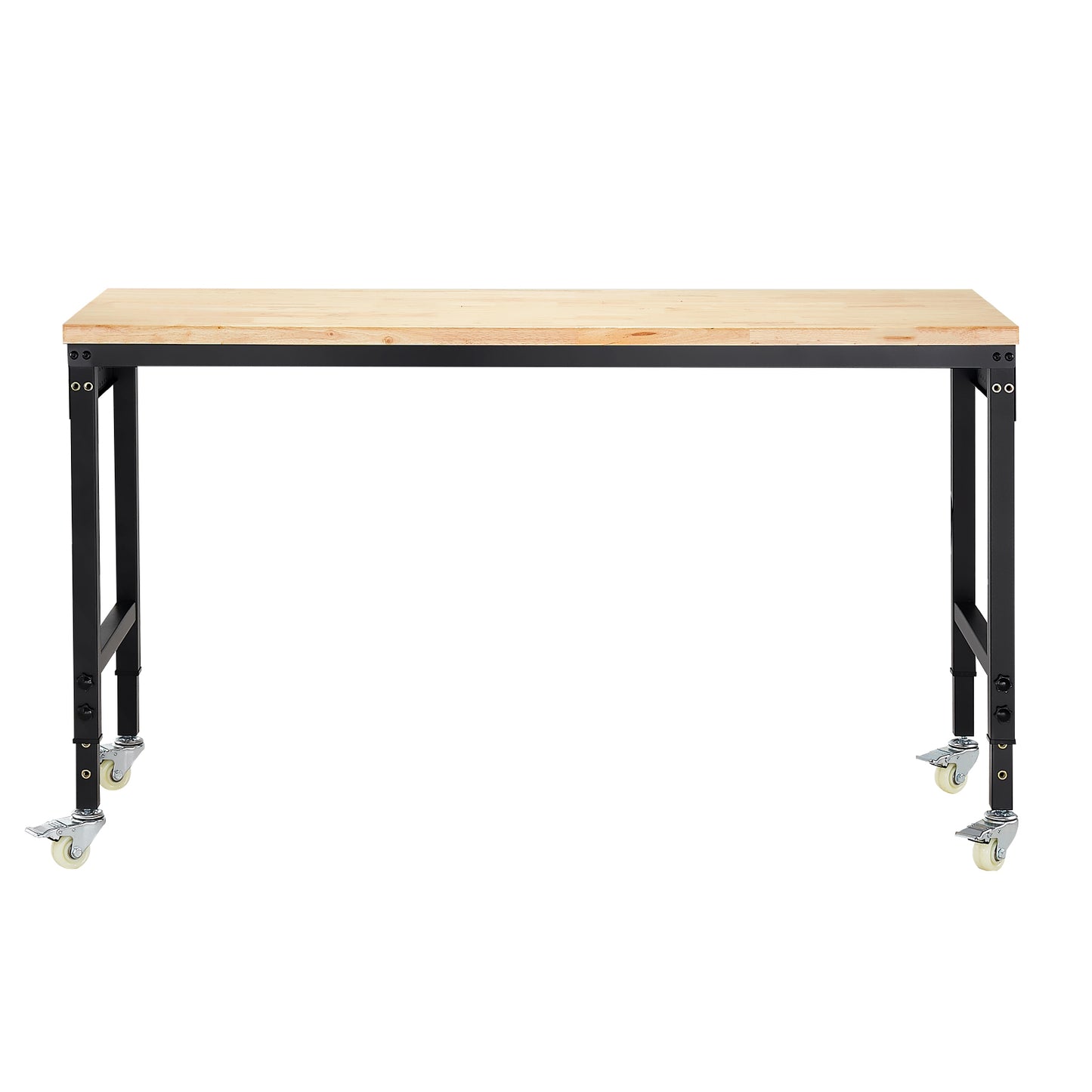 60" Adjustable Height Workbench with Wheels & Power Outlet