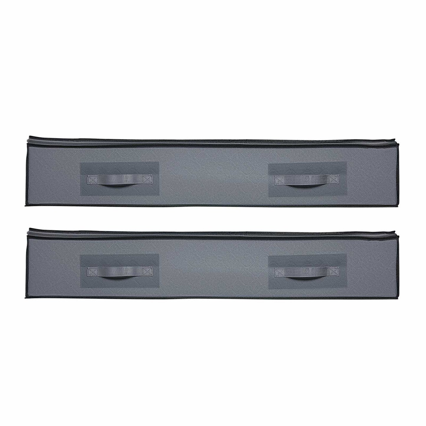 Dark Gray Under Bed Storage Box - Shoe Organizer 2 Pack for Bedroom