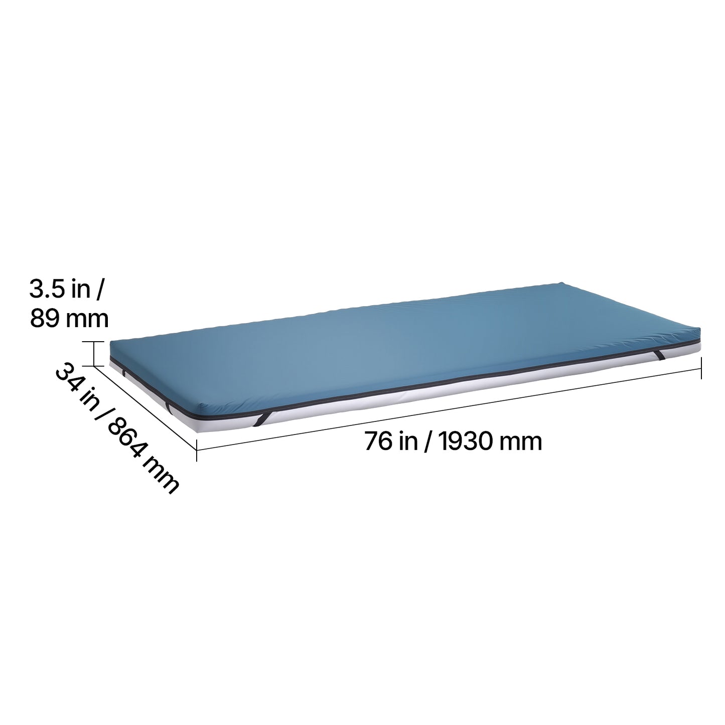 Blue Foam Hospital Mattress - 3.5 Inch Comfort & Support