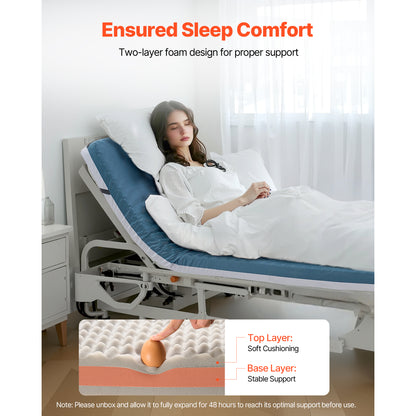 Blue Foam Hospital Mattress - 3.5 Inch Comfort & Support