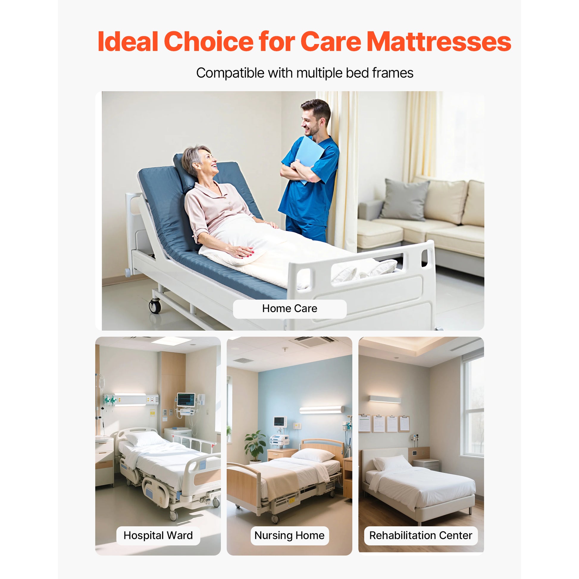 Blue Foam Hospital Mattress - 3.5 Inch Comfort & Support