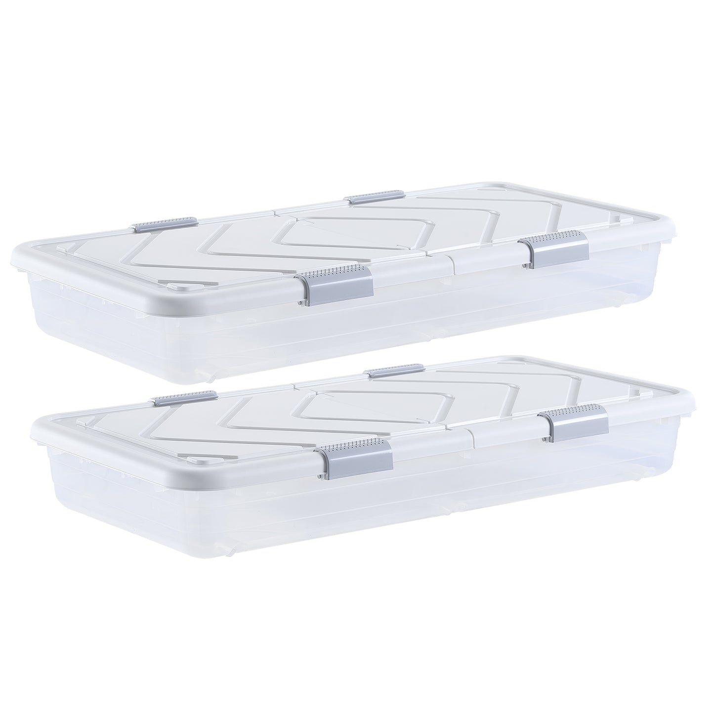 Large Grey Under Bed Storage Bags 2 Pack