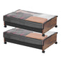 Under Bed Storage with Wheels 25.6x18.1x7.1 Inch Rolling Storage Bags 2 Pack