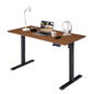Electric Standing Desk, Adjustable Height Stand up Desk, 24x48 Inches Sit Stand Home Office Desk, Frame/Mahogany Top,Dark Walnut