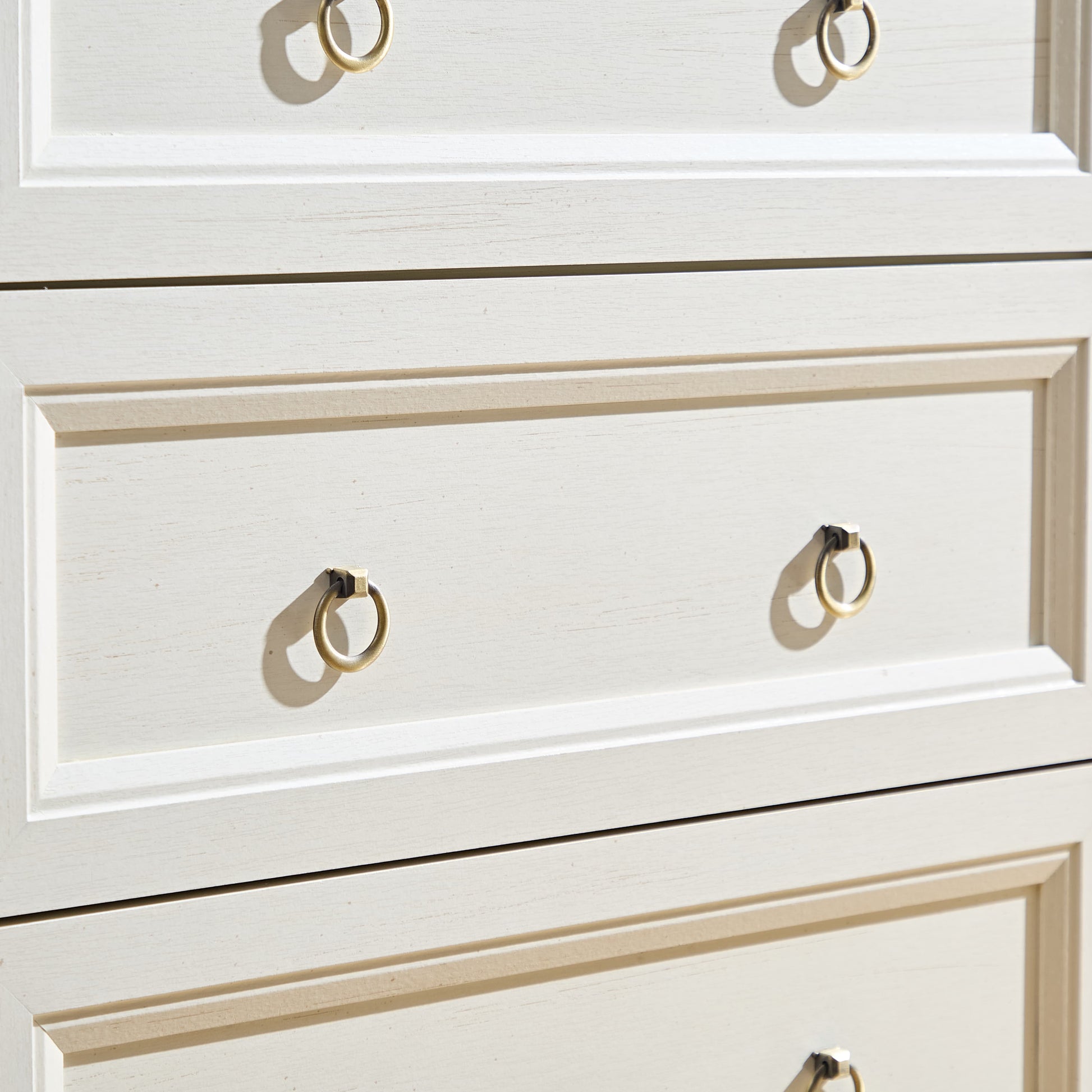 6 Drawer Walnut Farmhouse Dresser - Bedroom Storage