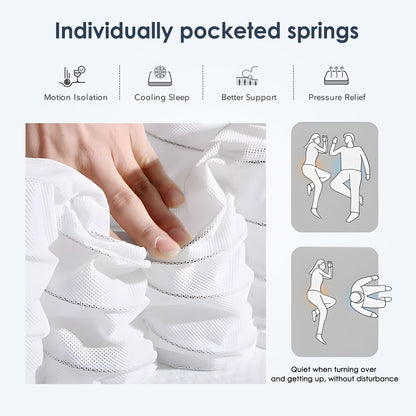 Queen Size Foam Spring Mattress - 12 Inch Hybrid