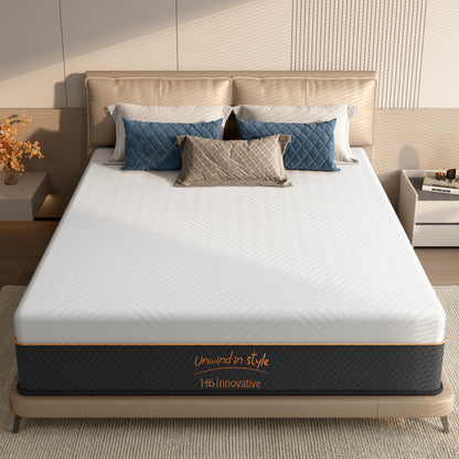 12 Inch Hybrid Mattress in a Box, Queen Size,Pocket Spring Mattress Medium Firm Feel with Edge Support & Motion Isolation