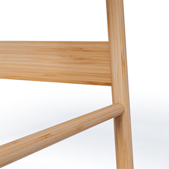 41 Inch Bamboo Computer Desk - Z-Shape Desk for Bedroom Office