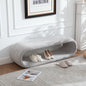52.17"Wide Chenille Upholstered Bench for Bedroom End of Bed,Modern Shoe Bench for Entryway,equipped with an iron frame,Dining Room, Living Room,Bedroom,Light brown