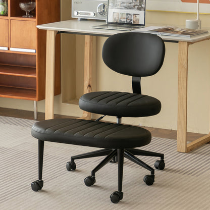 Ergonomic Office Chair – Multi-Position Cross Legged Design for Adults, Swivel Meditation & ADHD Fidget Desk Chair with Back Support & Rolling Base