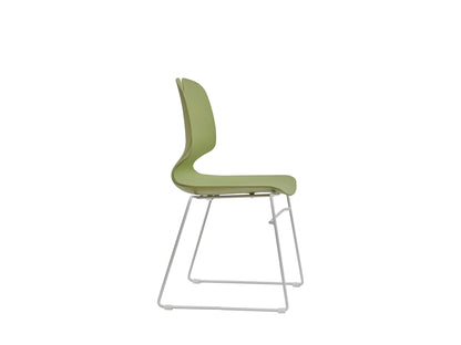 Green Grey Office Chair - Polypropylene Stacking Chair 180kg Support
