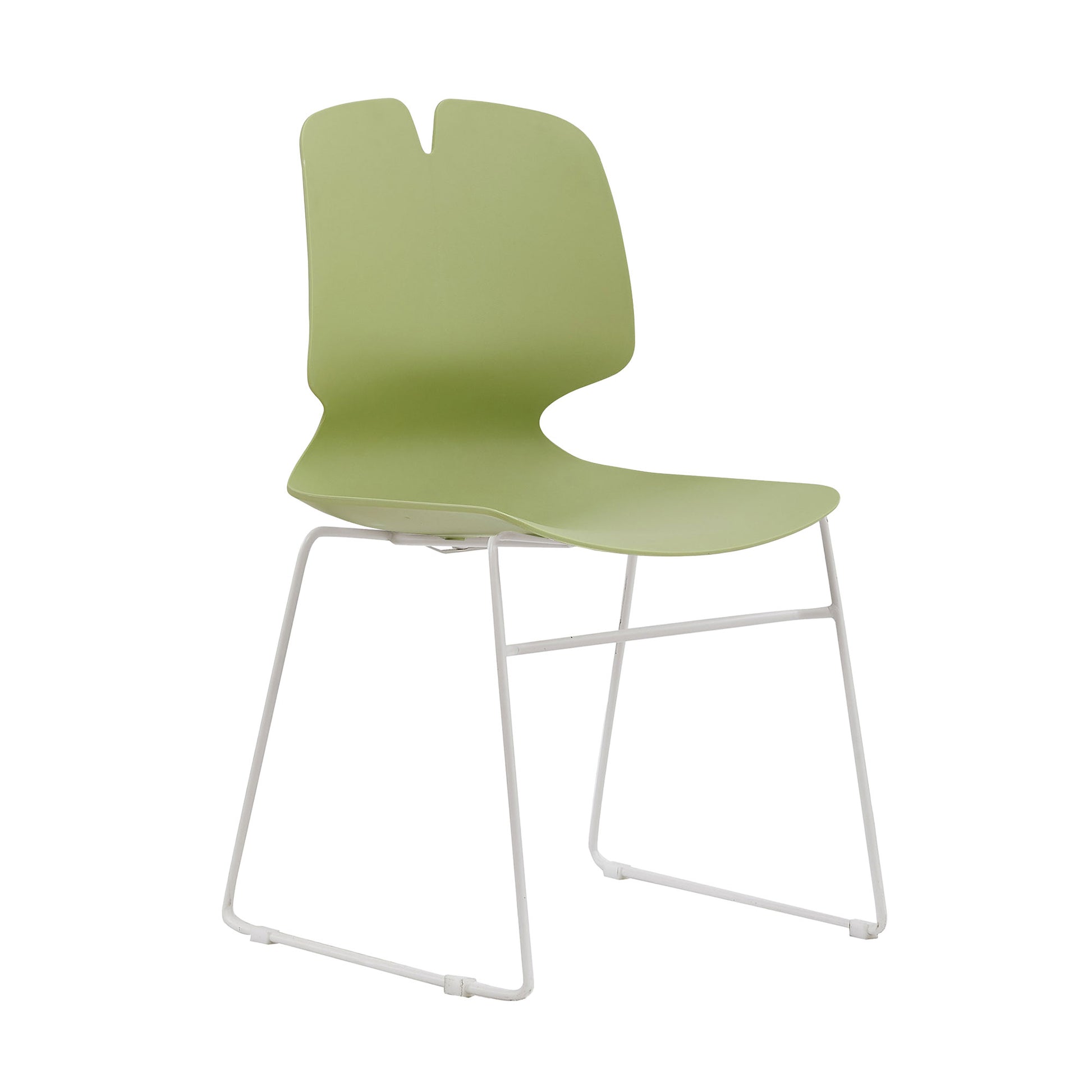 Green Grey Office Chair - Polypropylene Stacking Chair 180kg Support