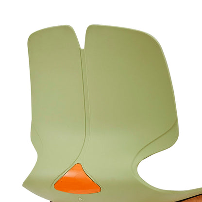 Green Grey Office Chair - Polypropylene Stacking Chair 180kg Support