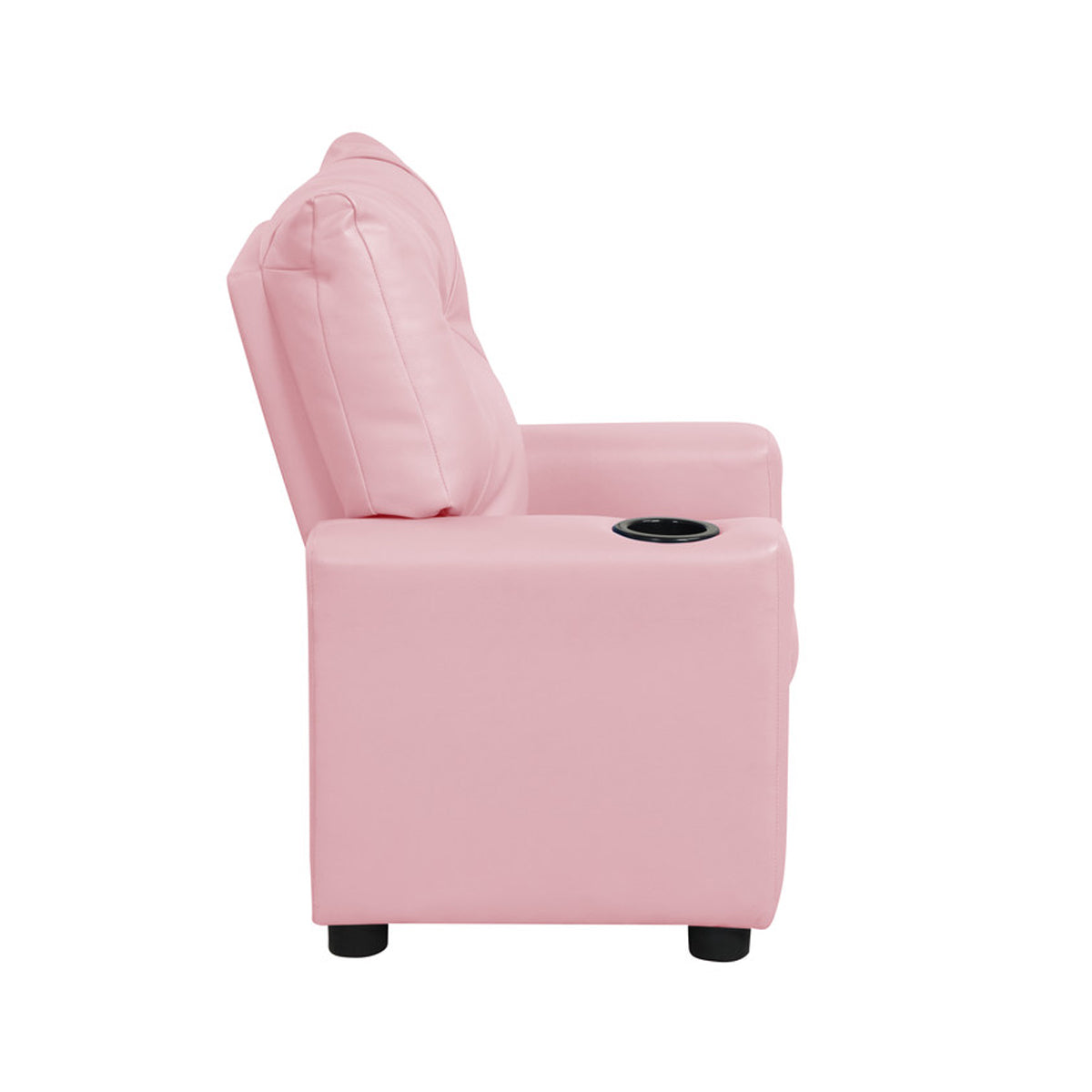 Pink Fabric Kids Recliner - 13" Seat Height