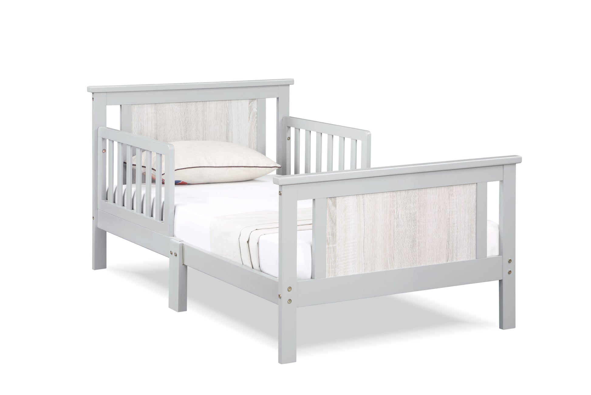 Gray Solid Wood Toddler Bed - 54" x 31"