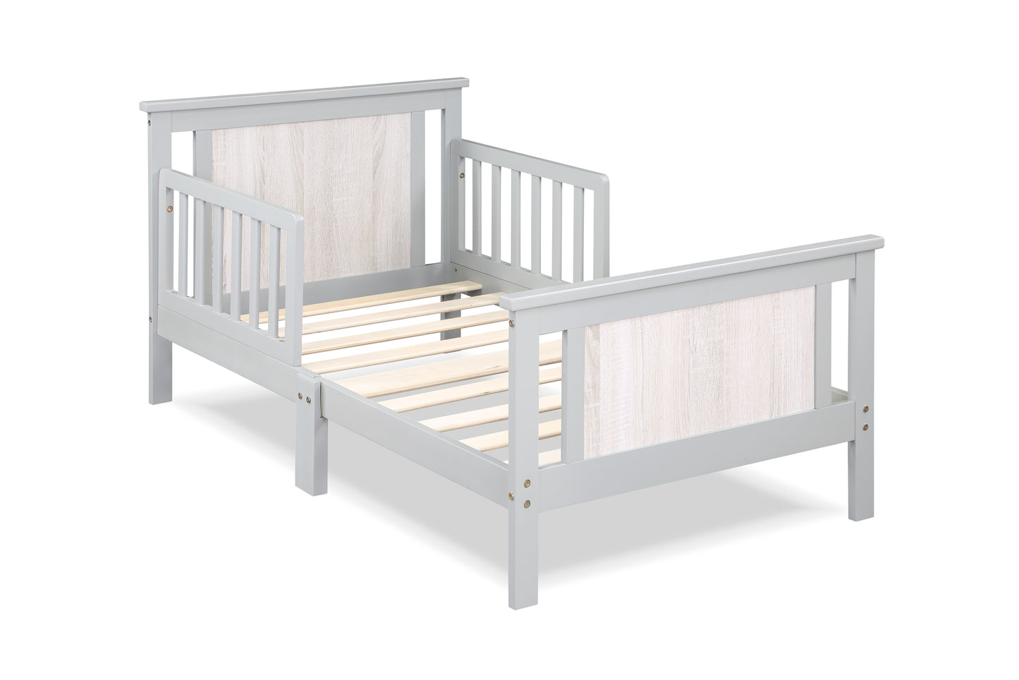 Gray Solid Wood Toddler Bed - 54" x 31"