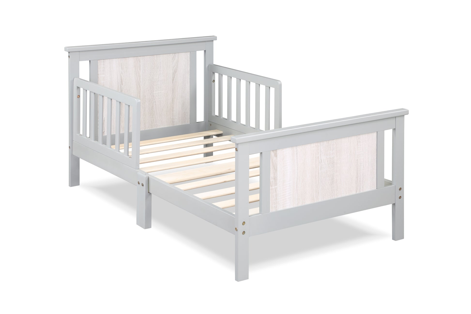 Gray Solid Wood Toddler Bed - 54" x 31"