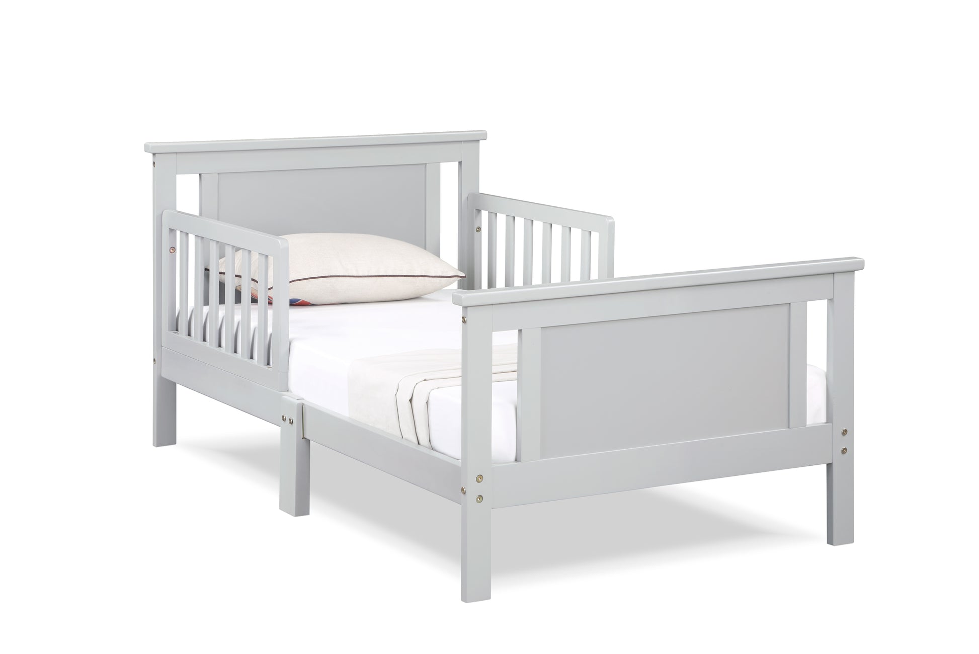 Gray Solid Wood Toddler Bed - 54" x 31"
