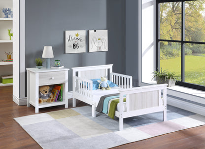 Connelly Toddler Bed White Solid Wood - Small Bedroom