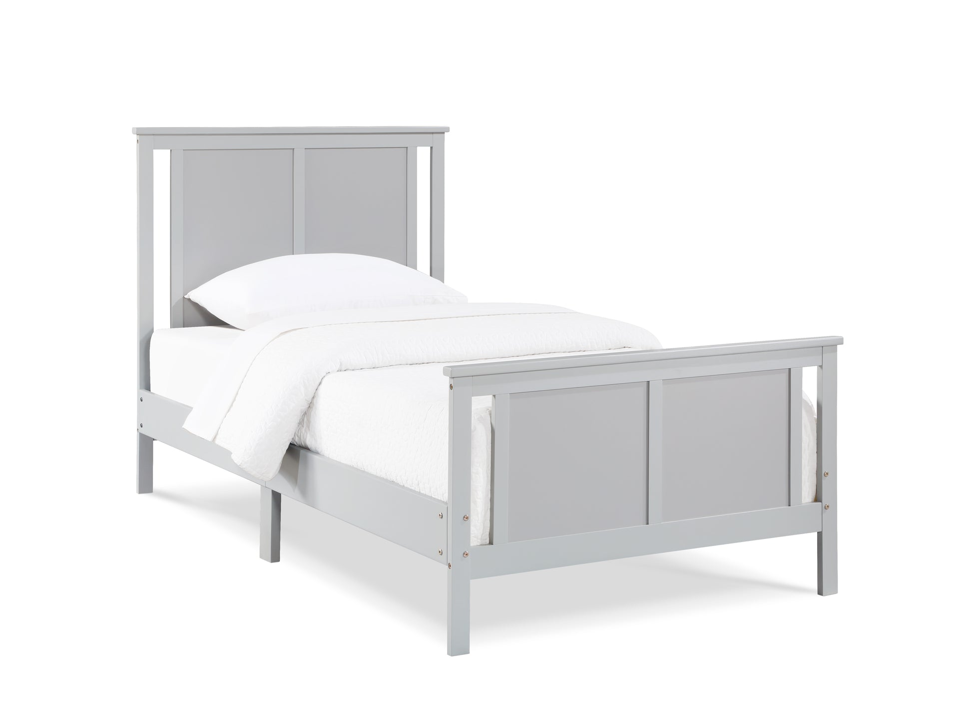 Gray Solid Wood Twin Bed - Connelly Reversible Panel