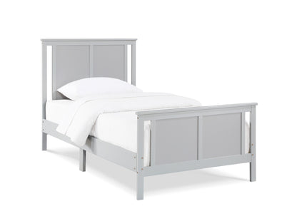 Gray Solid Wood Twin Bed - Connelly Reversible Panel