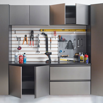 Dark Gray Melamine Wall Mounted Cabinet - 20"W x 32"D x 23.6"H for Living Room