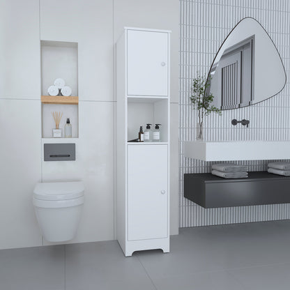 Brighton 1-Shelf Linen Cabinet White