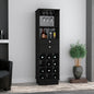 Wenge 12-Bottle 2-Drawer 1-Shelf Bar Cabinet