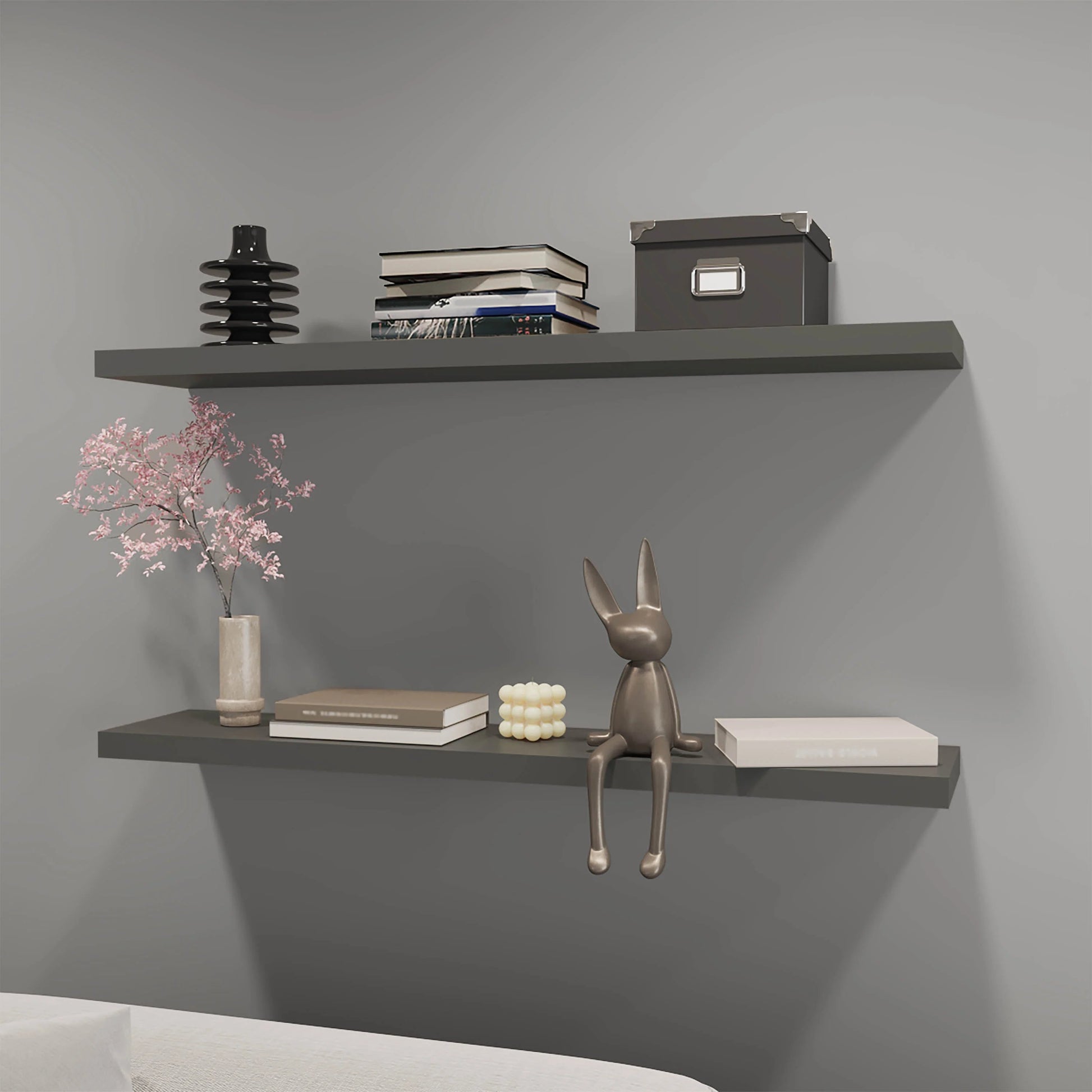 Grey  Floating Shelf