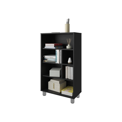 Wenge 6-Shelf Bookcase - Modern Display Unit for Living Room