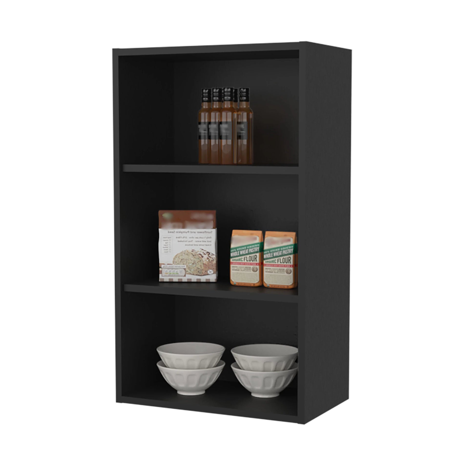 Wenge Wall Mounted Cabinets 3-4 Shelves